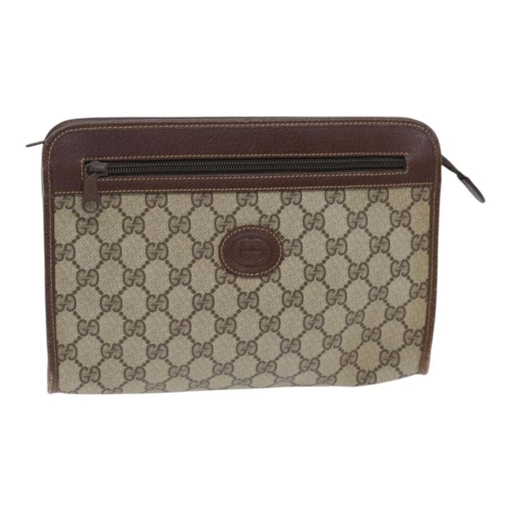 Gucci Supreme Convertible Gg Coated Canvas Beige Pvc Backpack Bag